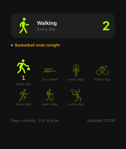 The streak pause feature